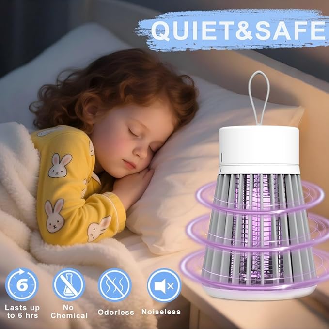 Portable Electric Mosquito Killer |USB Rechargeable Bug Zapper |HouseSheild for Indoor & Outdoor
