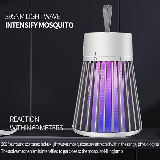 Portable Electric Mosquito Killer |USB Rechargeable Bug Zapper |HouseSheild for Indoor & Outdoor