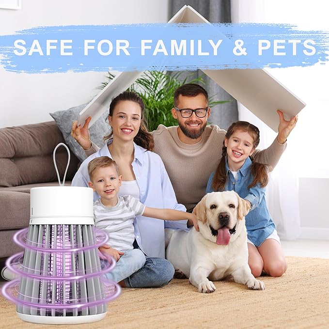 Portable Electric Mosquito Killer |USB Rechargeable Bug Zapper |HouseSheild for Indoor & Outdoor