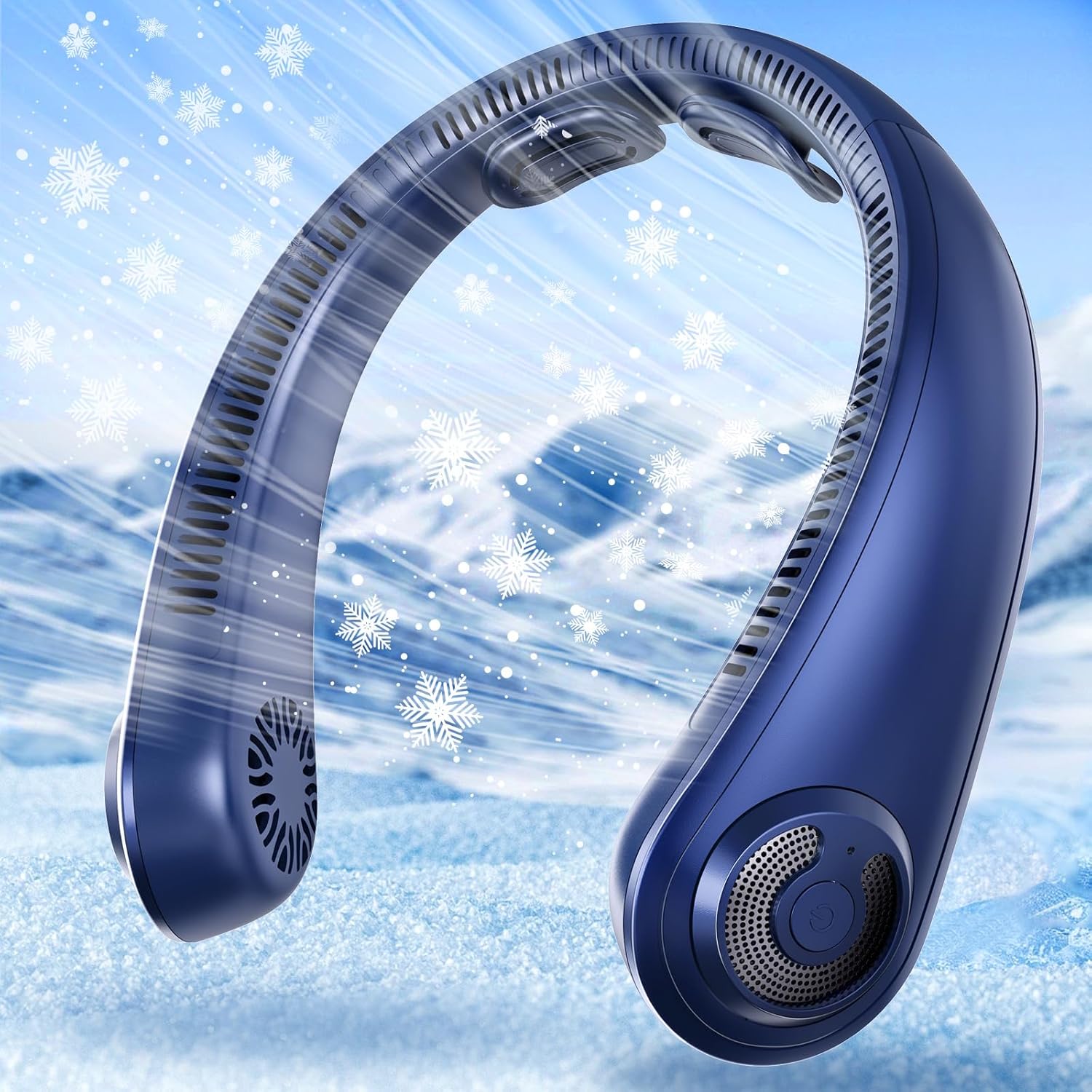 Neck Fan | Rechargeable Wearable Personal Cooling Fan for Home, Gym & Travel