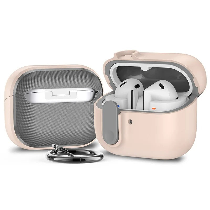 Samsung Galaxy Buds 3 Pro Clear Case | Carabiner & Cleaner Kit Transparent TPU Protective Cover