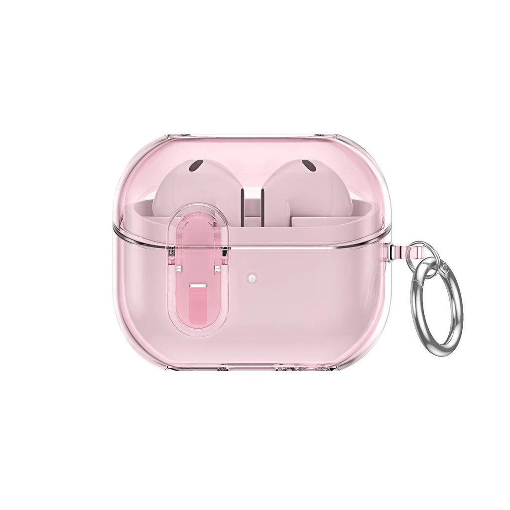 Samsung Galaxy Buds 3 Pro Clear Case | Carabiner & Cleaner Kit Transparent TPU Protective Cover