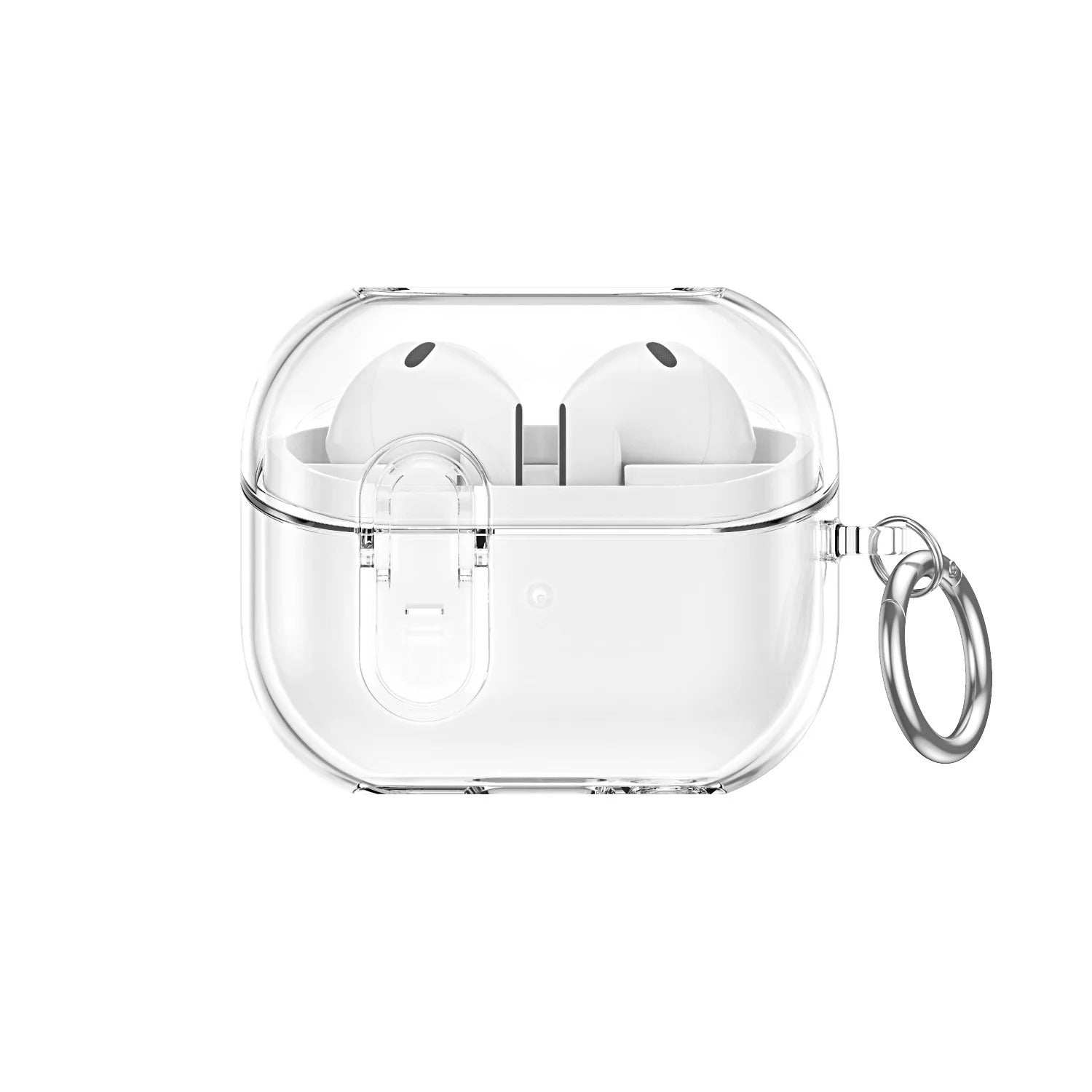 Samsung Galaxy Buds 3 Pro Clear Case | Carabiner & Cleaner Kit Transparent TPU Protective Cover